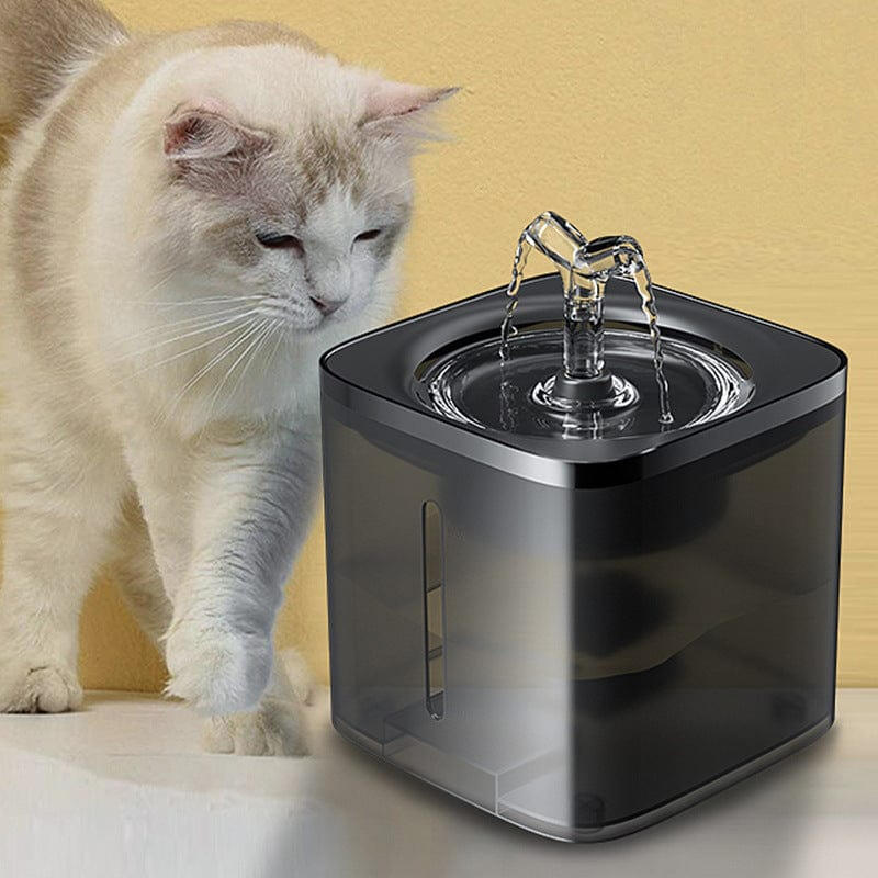 67oz/2.0L Cat Water Fountain With Water Level Indicator